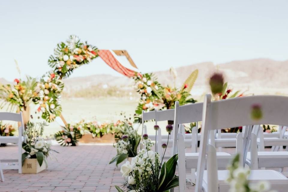 Petals hidden for toss later