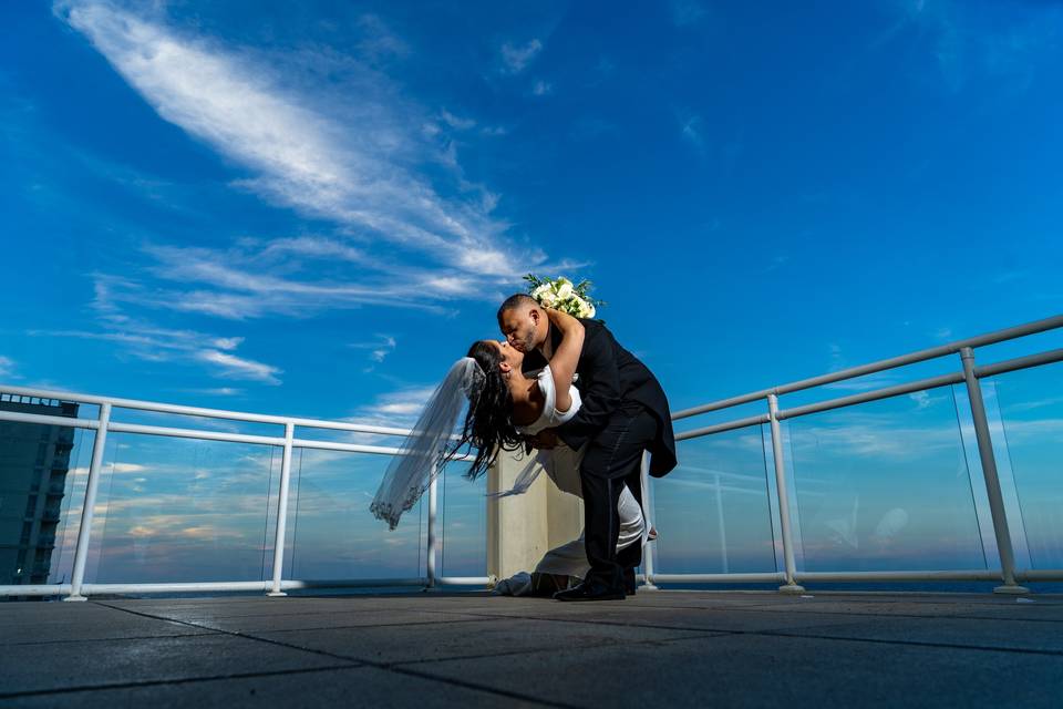 Oceanfront rooftop session