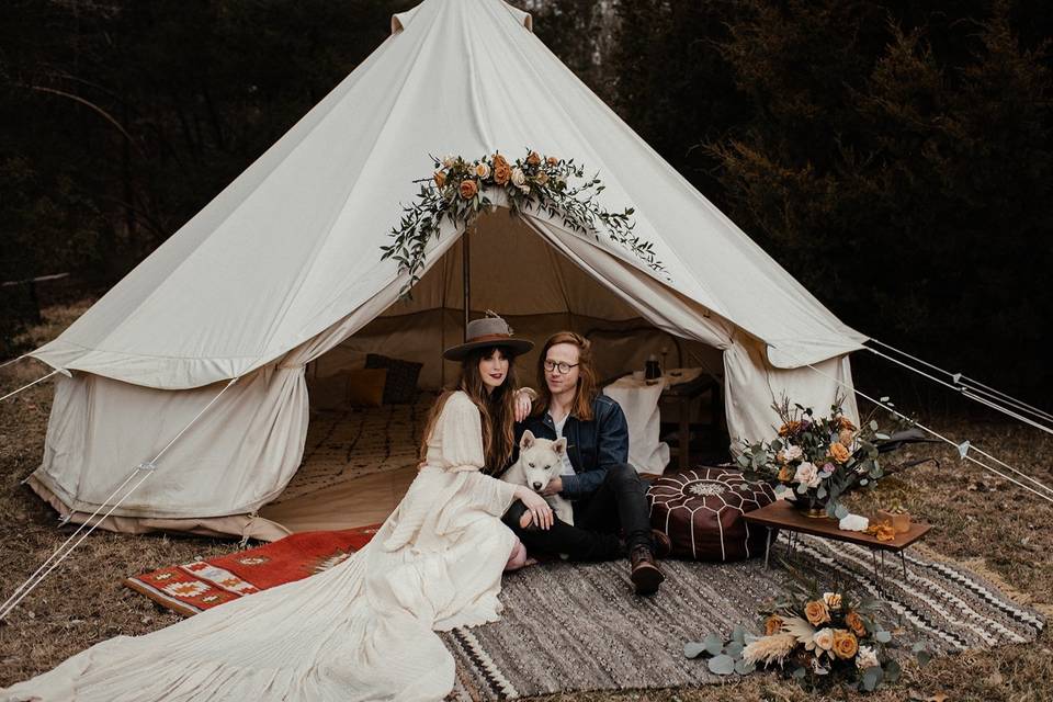 Styled tent photos