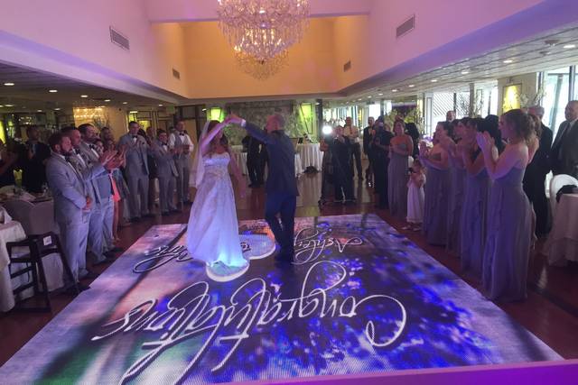 The couple dancing