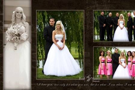 Wedding Day Photo Book Page Spread Sample