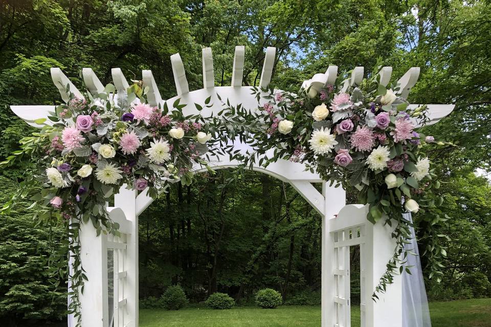 Decorated arbor