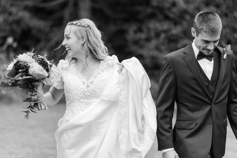 Vermont Bride and Groom