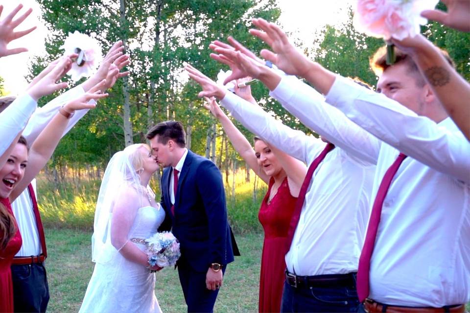 The happy couple