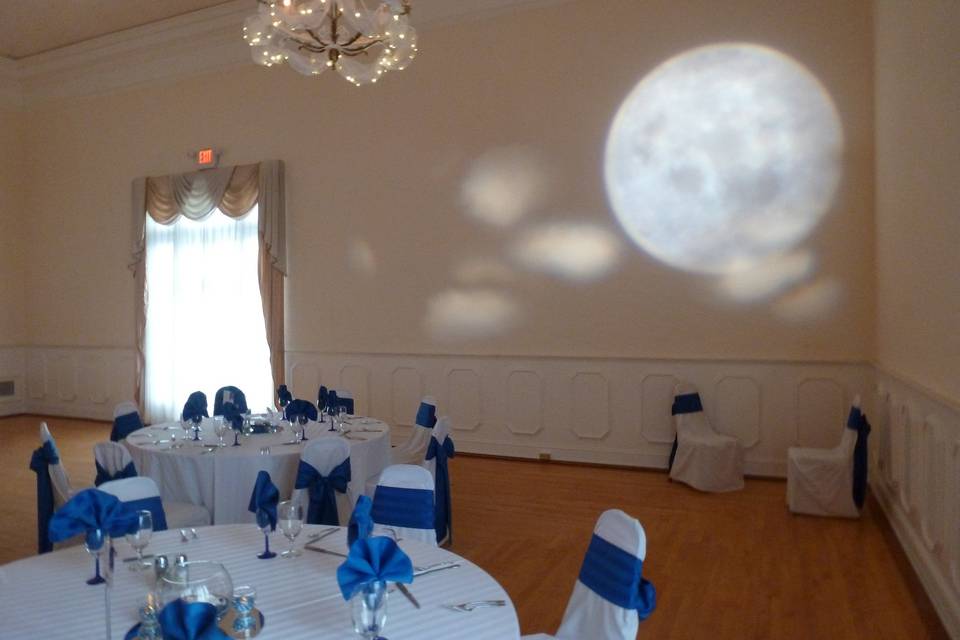 Wedding reception area