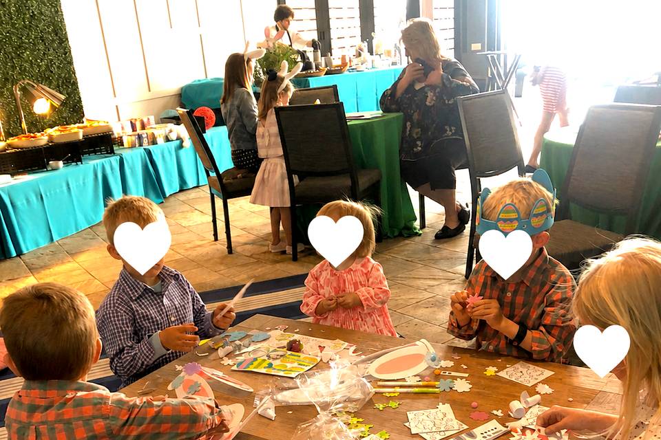 Craft Table at Reception Hall