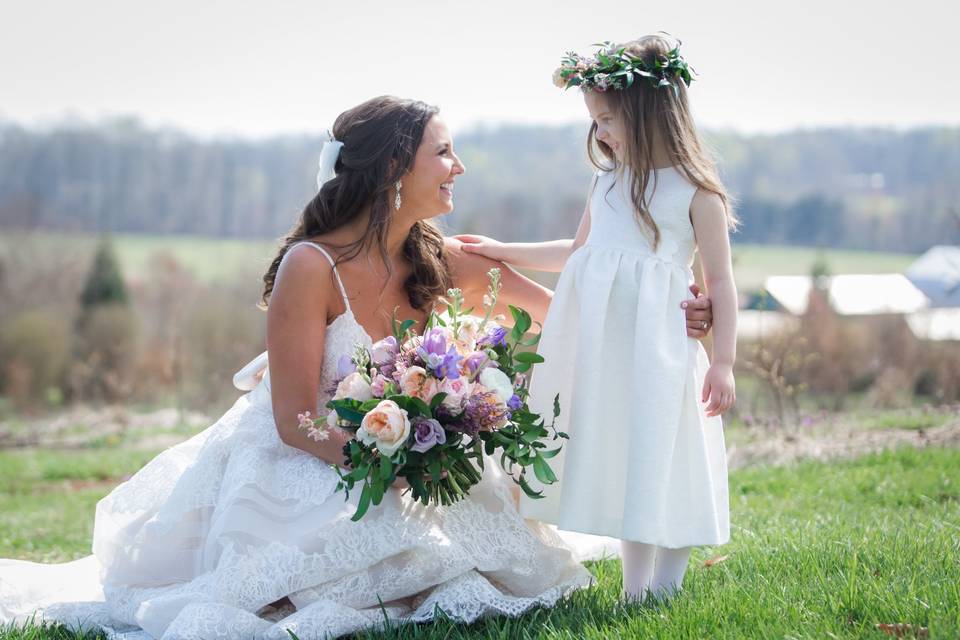 Wedding day smiles