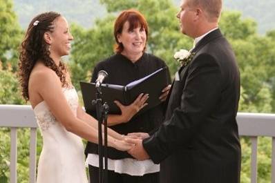 Officiating the wedding