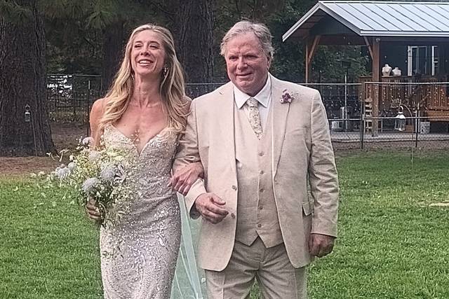 Bride with her dad