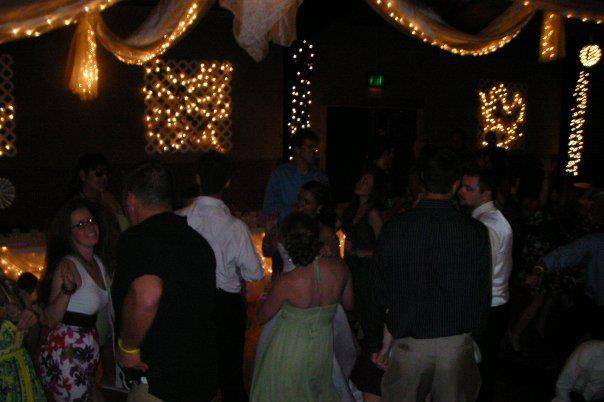 Guests dancing