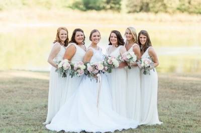 Bride and her bridesmaids wedding shoot.