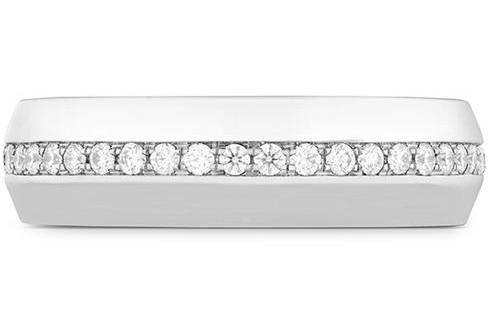 COUPLED ETERNITY BAND 6MMThe Coupled Eternity Band is a romantic wedding band embellished with Hearts On Fire diamonds all the way around the ring.