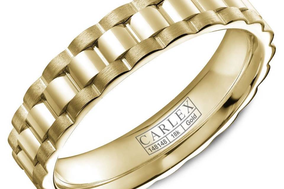 CX3-0002YYA classy multi-component CARLEX in yellow gold is a true embodiment of opulence.METAL: YellowWIDTH: 5mmOther Availability: This ring is available in 18K (White, Yellow & Rose) gold & Platinum 950.