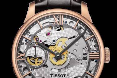 TISSOTCHEMIN DES TOURELLES SQUELETTE MECHANICALThe Tissot T-Complication Squelette is modernity meeting meticulous craftsmanship with this hand-wound, mechanical skeleton movement visible through the dial.