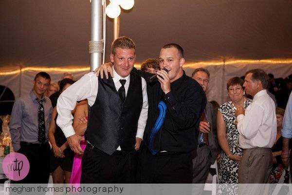 The groom and the DJ