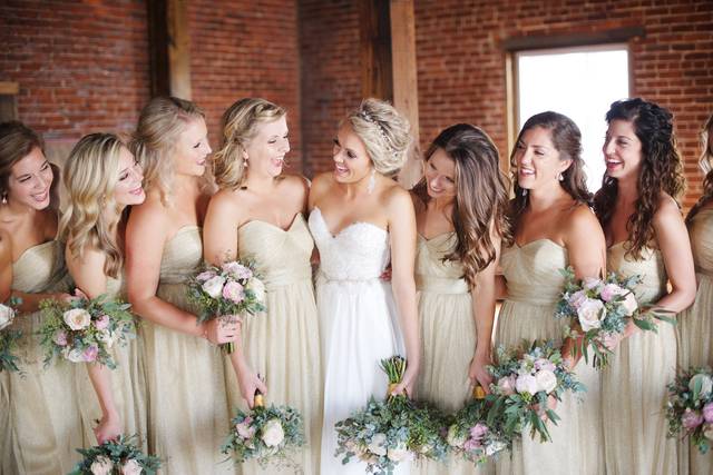 Bella Bridesmaids Dress Attire Westport CT WeddingWire