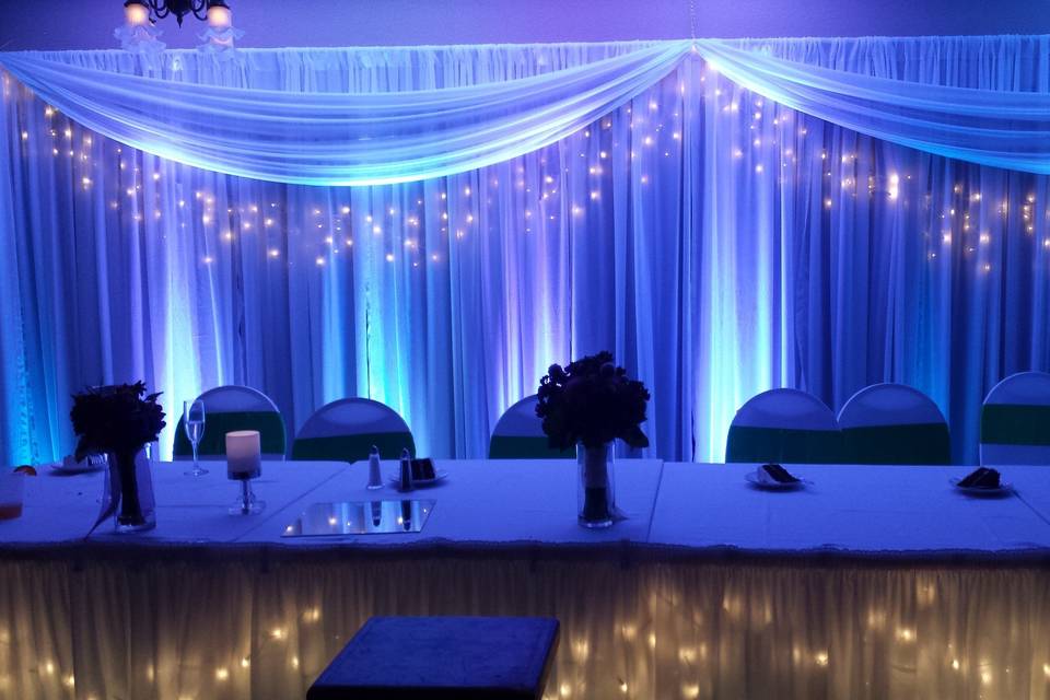 Wedding head table