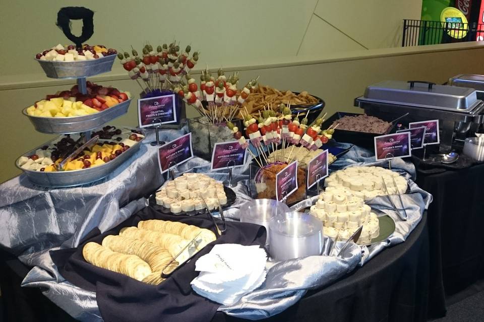 Some space-themed snacks for SCI's Annual Gala- August 28,2015