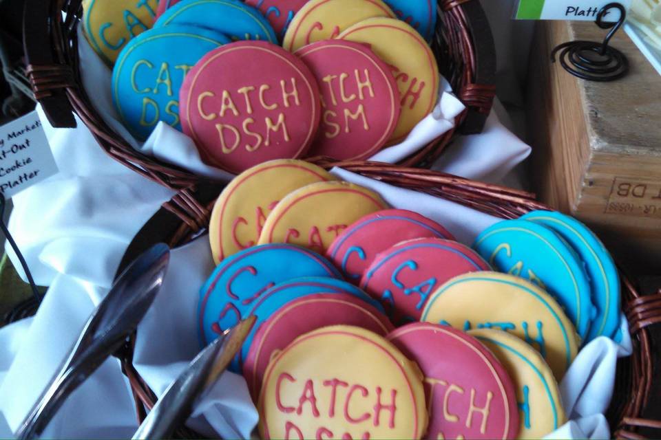 Personalized sugar cookies for the folks at Catch DSM