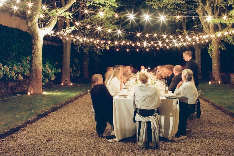 Reception night lighting