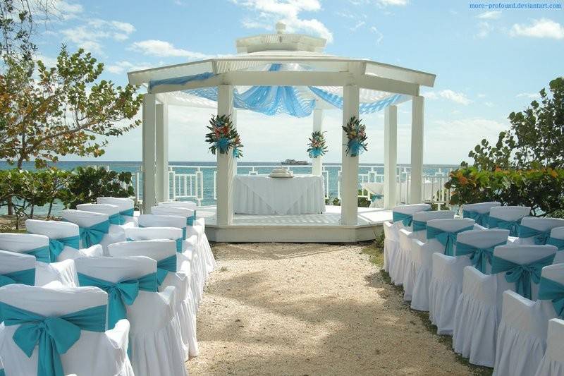 Wedding ceremony area