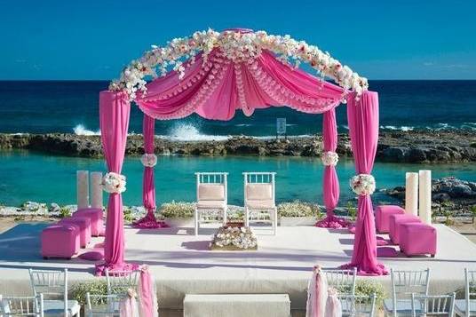 Wedding ceremony area