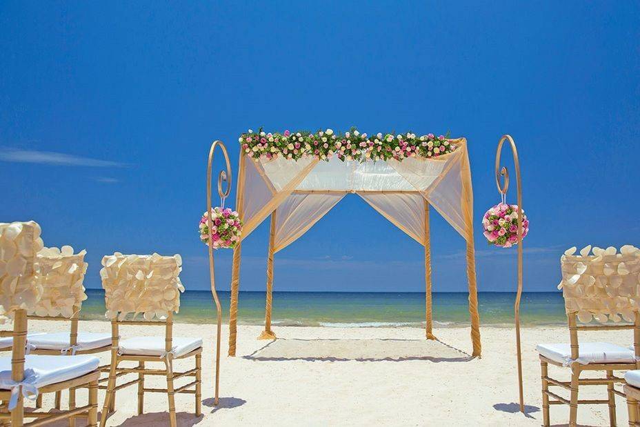 Wedding ceremony area