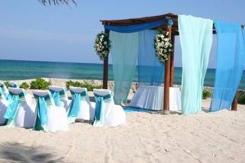 Wedding ceremony area