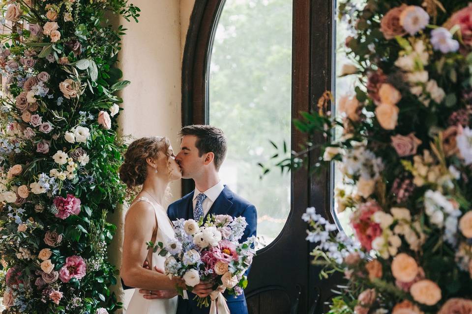 Floral ceremony arch