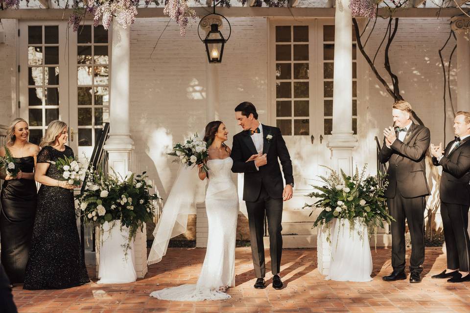 Floral ceremony arch