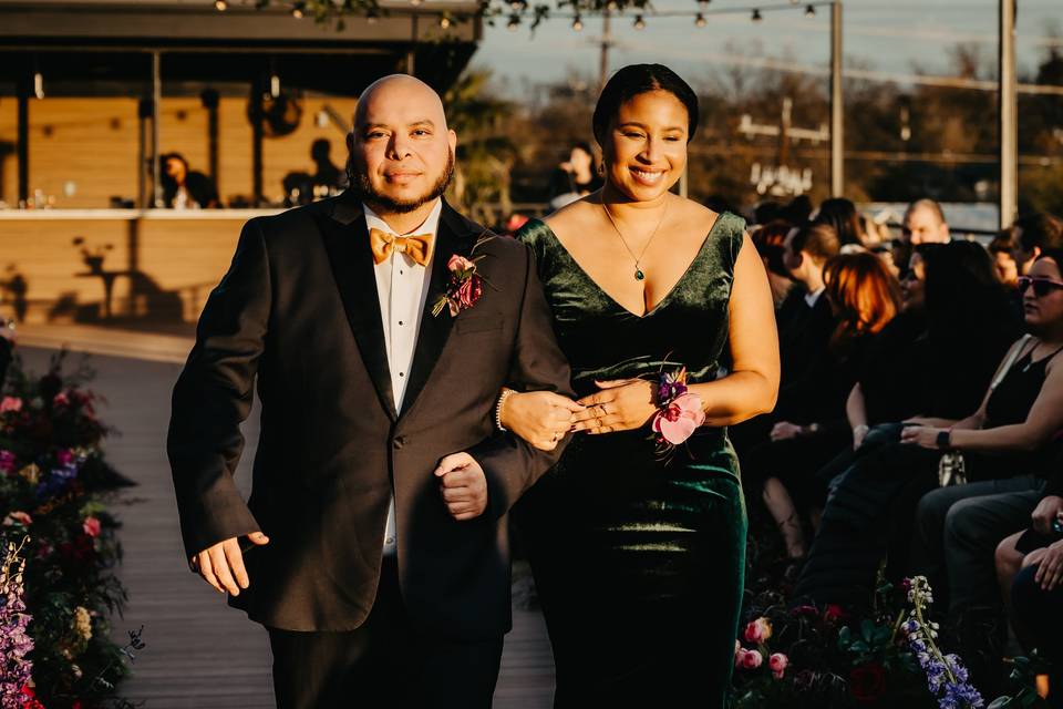 Rooftop wedding