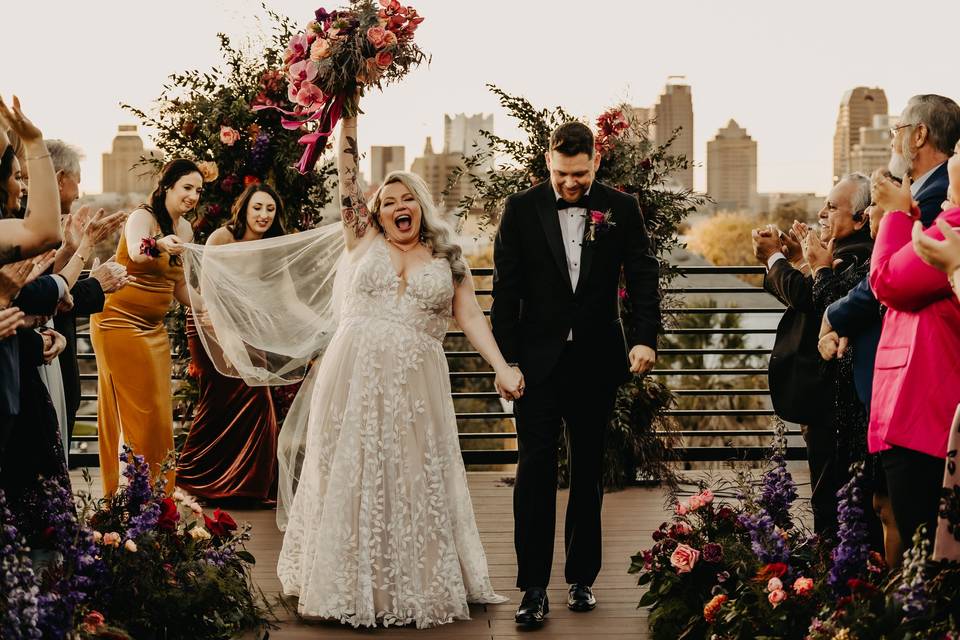 Rooftop wedding