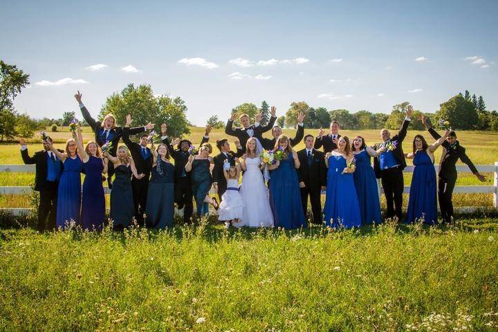 Group photo at the meadows