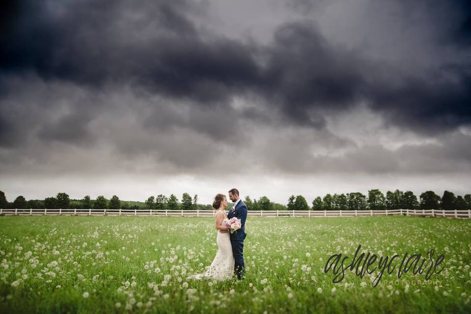 Couple portrait outdoors