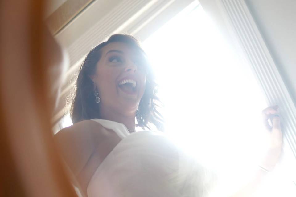 Excited Bride