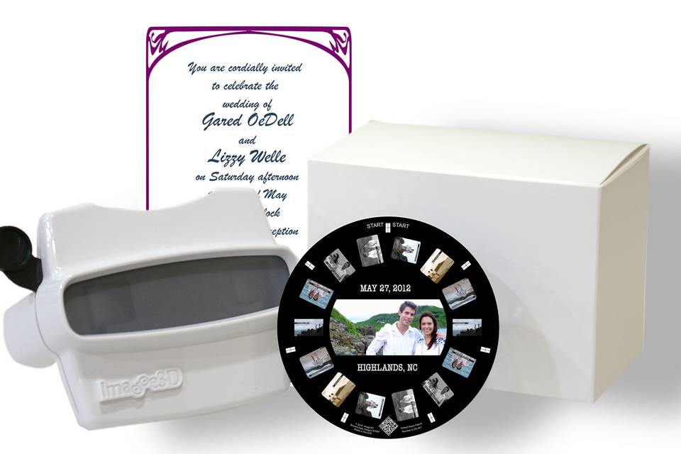 Make your own custom View Master-style wedding invitations with Image3D •  Offbeat Wed (was Offbeat Bride)