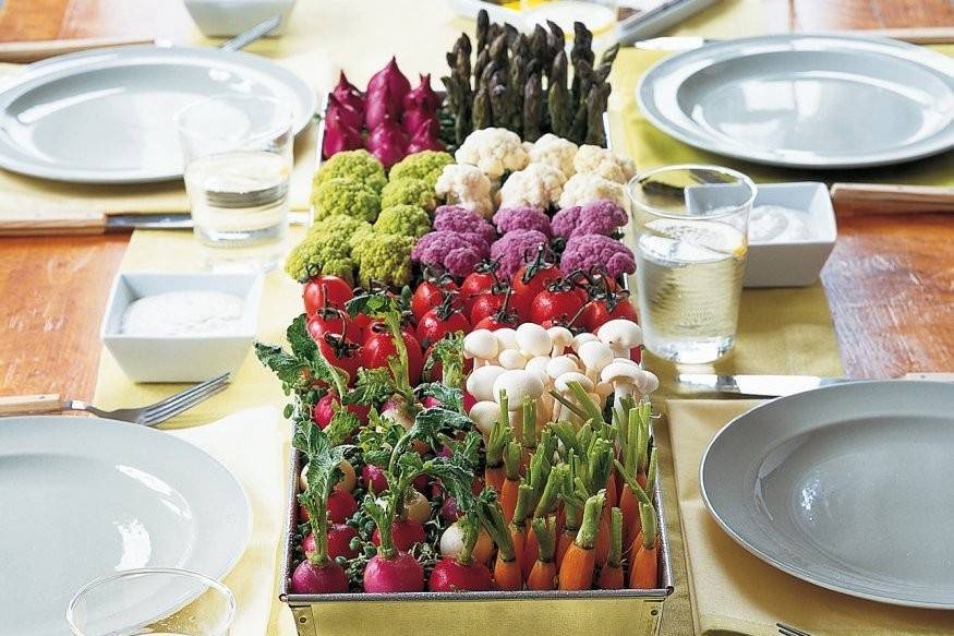 Beautiful, Healthy and Delicious centerpiece