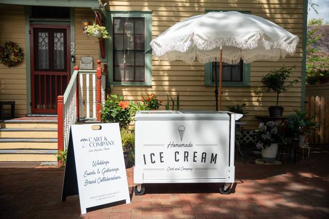 Ice Cream Cart In the Garden