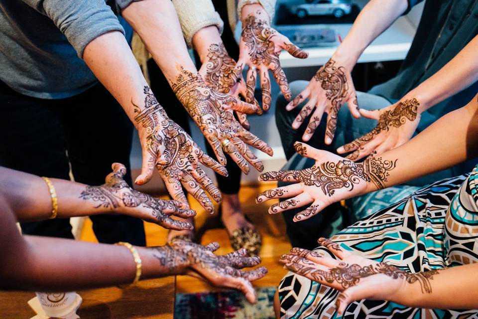 Henna tattoos