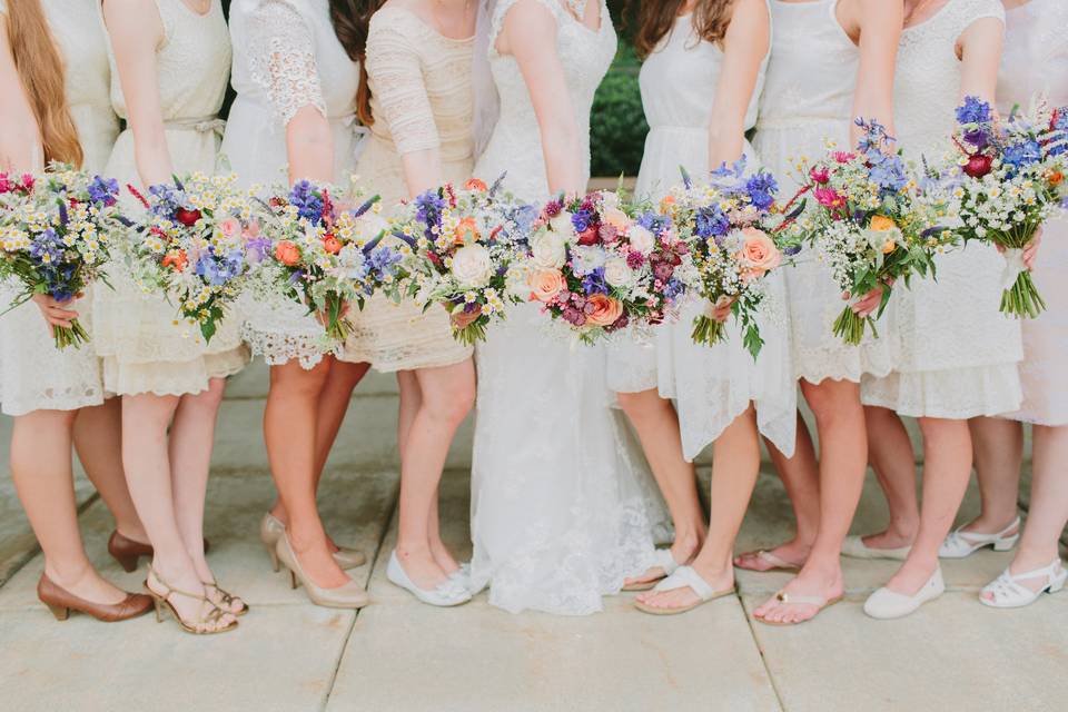 Matching bouquets