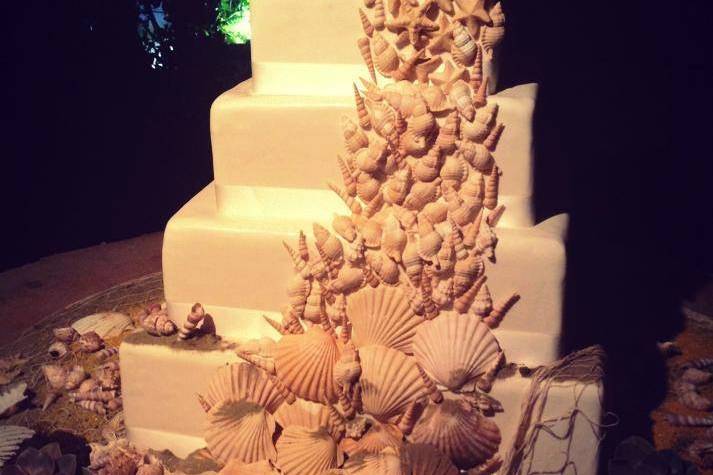 Shell Wedding Cake