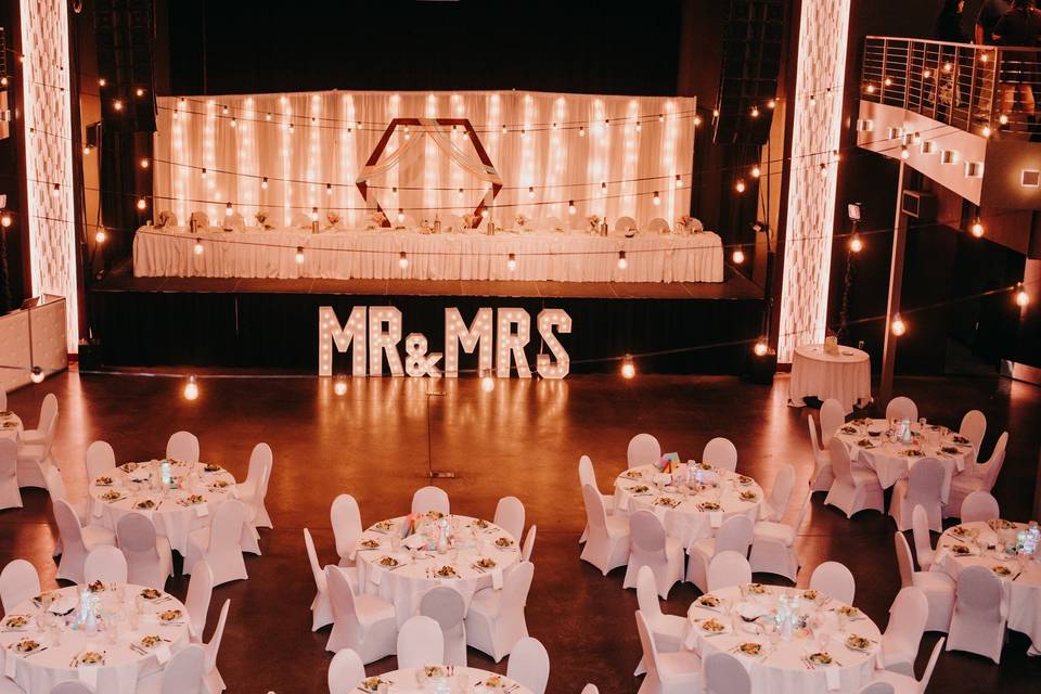 Head Table on Stage