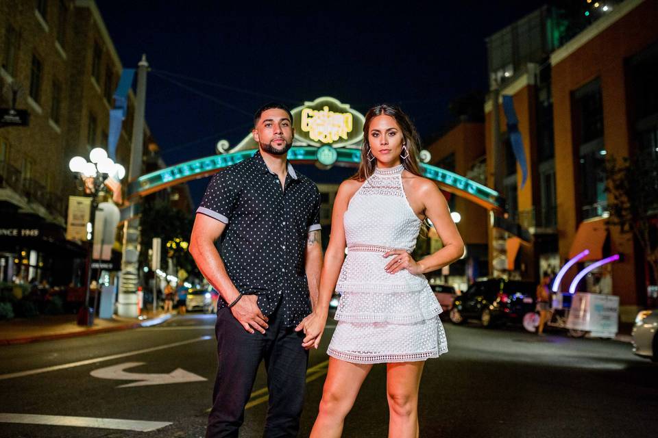 Gaslamp San Diego Engagement