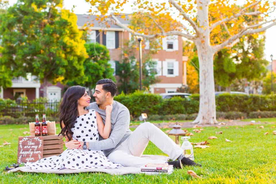 Vintage Picnic Engagement