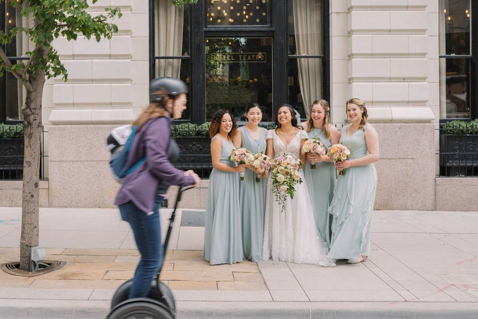 Denver wedding party