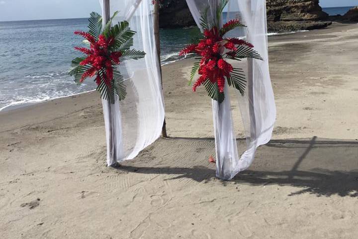 St Lucia Wedding Display