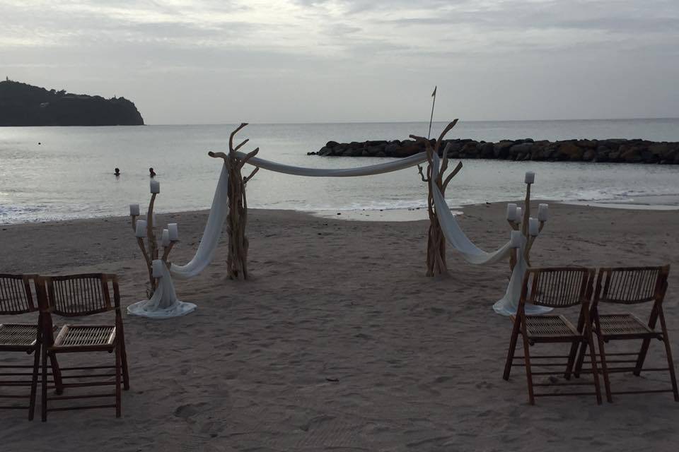 St Lucia Wedding Display