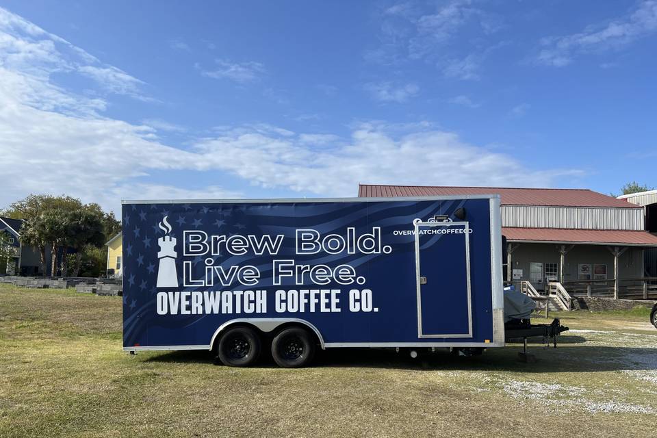 Back side of trailer