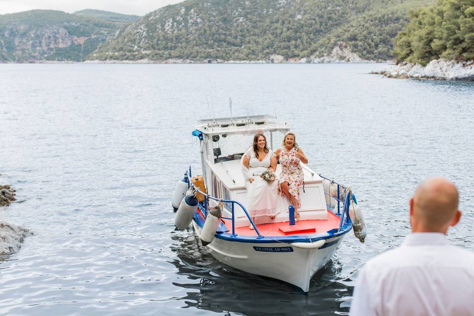 Skopelos Island wedding