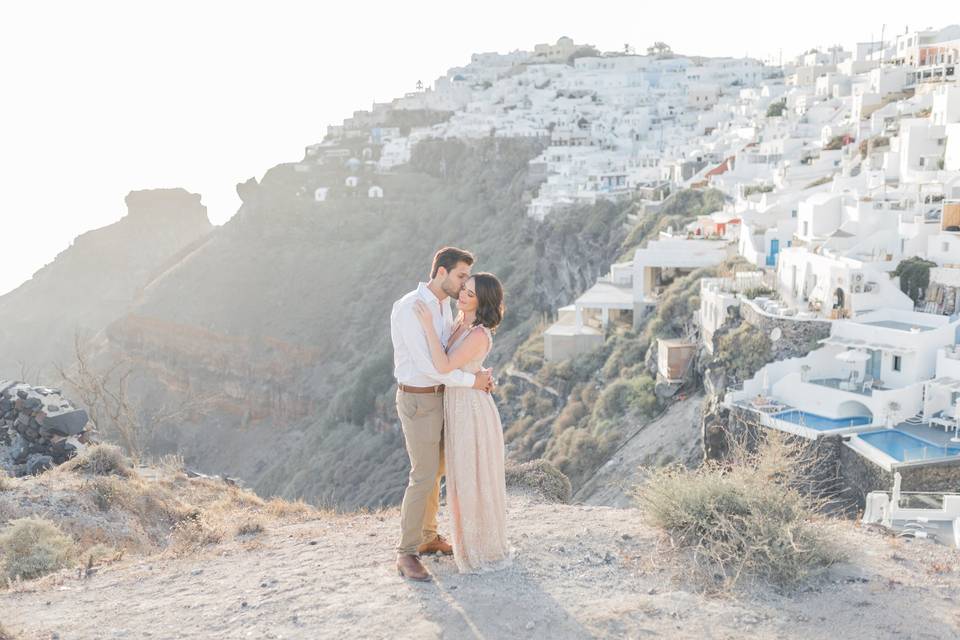 Santorini elopement